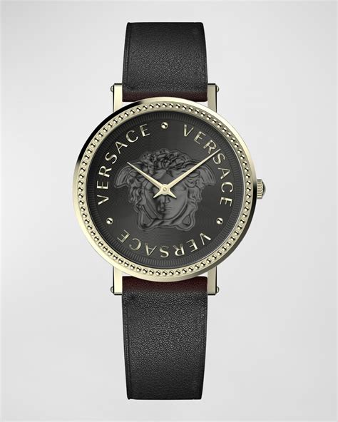 palazzo empire watch versace|Versace 39mm Palazzo Empire Watch with Leather Strap, Yellow .